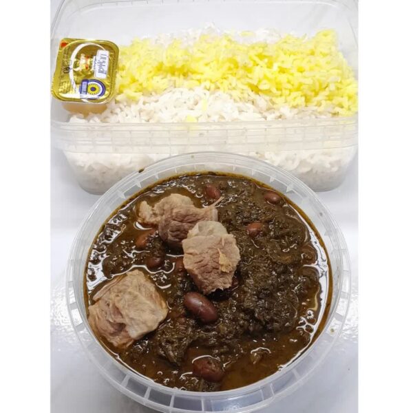 چلو خورشت سبزی