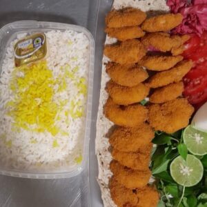 چلو میگو سوخاری